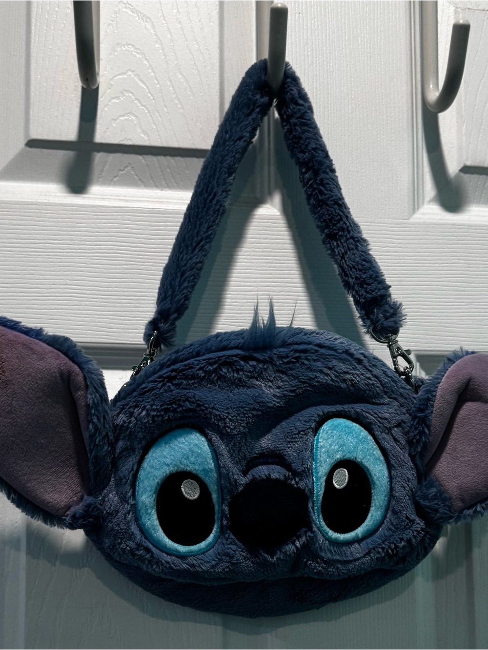 Disney Plush Stitch Shoulder Bag in Navy and Blue